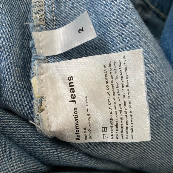 Reformation Rex Boiler Suit Denim 🤍 - Picture 4 of 5